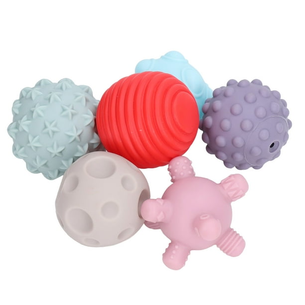 Juego de pelotas sensoriales texturizadas para bebé, juguete