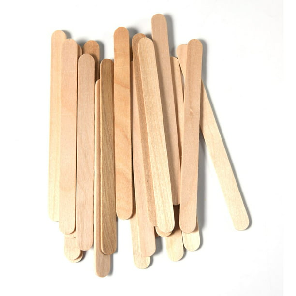 200 palitos de bambú natural para manualidades, tiras de madera de 11.8  pulgadas de largo para manualidades, palos planos de bambú de 3/8 pulgadas  de