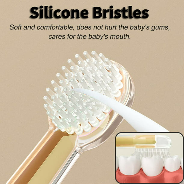  Juego de cepillos de dientes para bebés etapa 3 (12 a 18 meses)  : Bebés