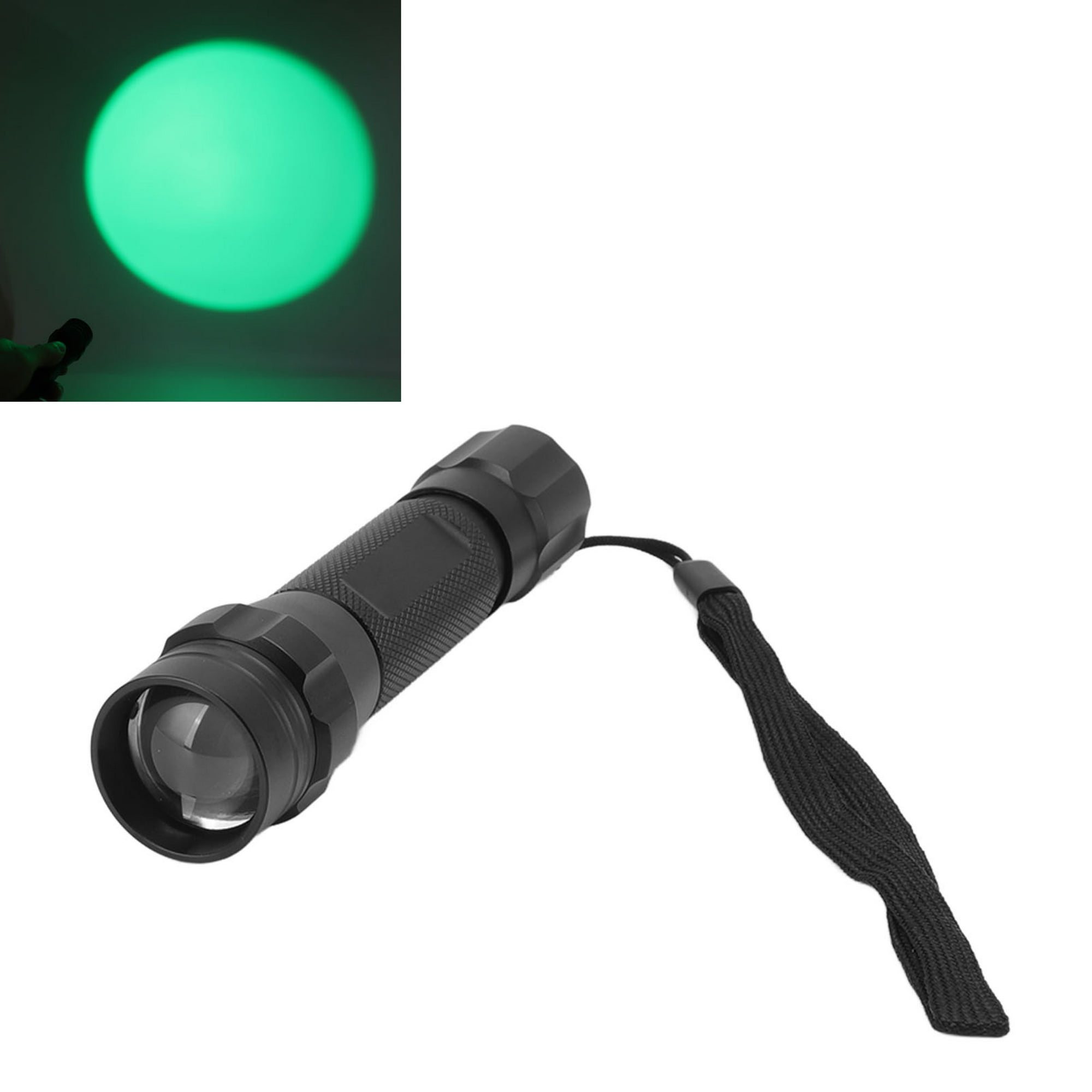  Linterna de caza, 1 modo impermeable, luz con zoom, recargable,  linterna LED, luz de caza nocturna para caza, observación nocturna, luz  verde : Herramientas y Mejoras del Hogar