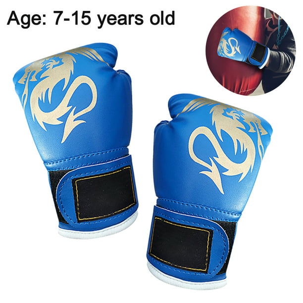Guantes de boxeo para niños, 6 onzas, 8 onzas, para jóvenes, niños y niñas,  guantes de entrenamiento para saco de boxeo, kickboxing, Muay Thai, MMA