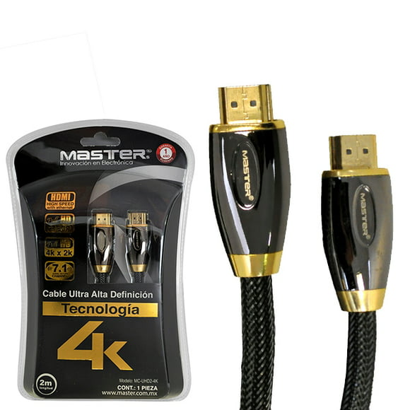 cable hdmi master ultrahd conectores chapados en oro mcuhd14k