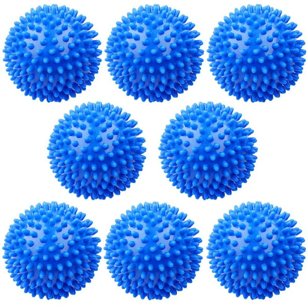  Bolas de lana blanca para secador – Bolas de lana para secador  – 8 unidades de secador de lana reutilizable Natrual de tela para máquina  de secado de ropa (bolas de