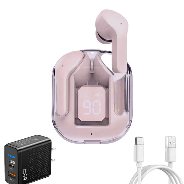 Audífonos Inalámbricos Bluetooth 5.3 de Transparente, Auriculares con  Microfono, Audifonos Inalambricos Compatible para iPhone Samsung Huawei  Laptop, Audífonos deportivos Para Escuchar Música Videos : :  Electrónicos