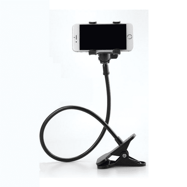Soporte de celular para escritorio Jetion con clip de pared, negro