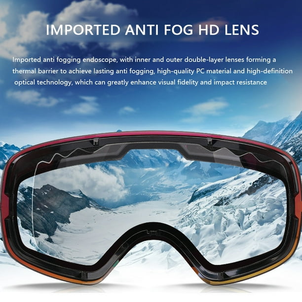 Gafas de esquí de invierno para hombre y mujer lentes deportivas