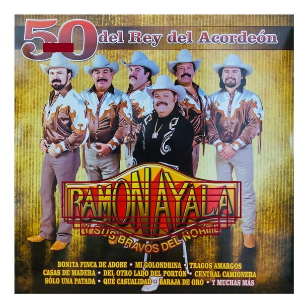 Ramon Ayala Y Sus Bravos 50 Años Rey Del Acordeon 2 Lp Vinyl Walmart En Línea 1120