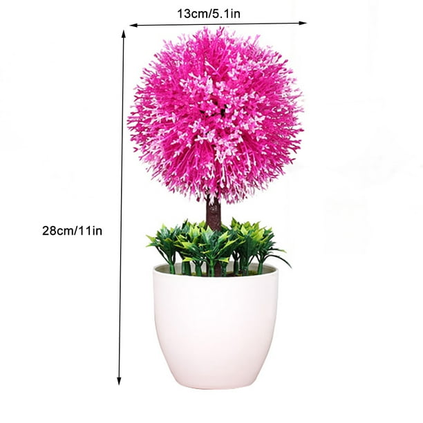 1x planta artificial en maceta pequeña - mesa decoración planta