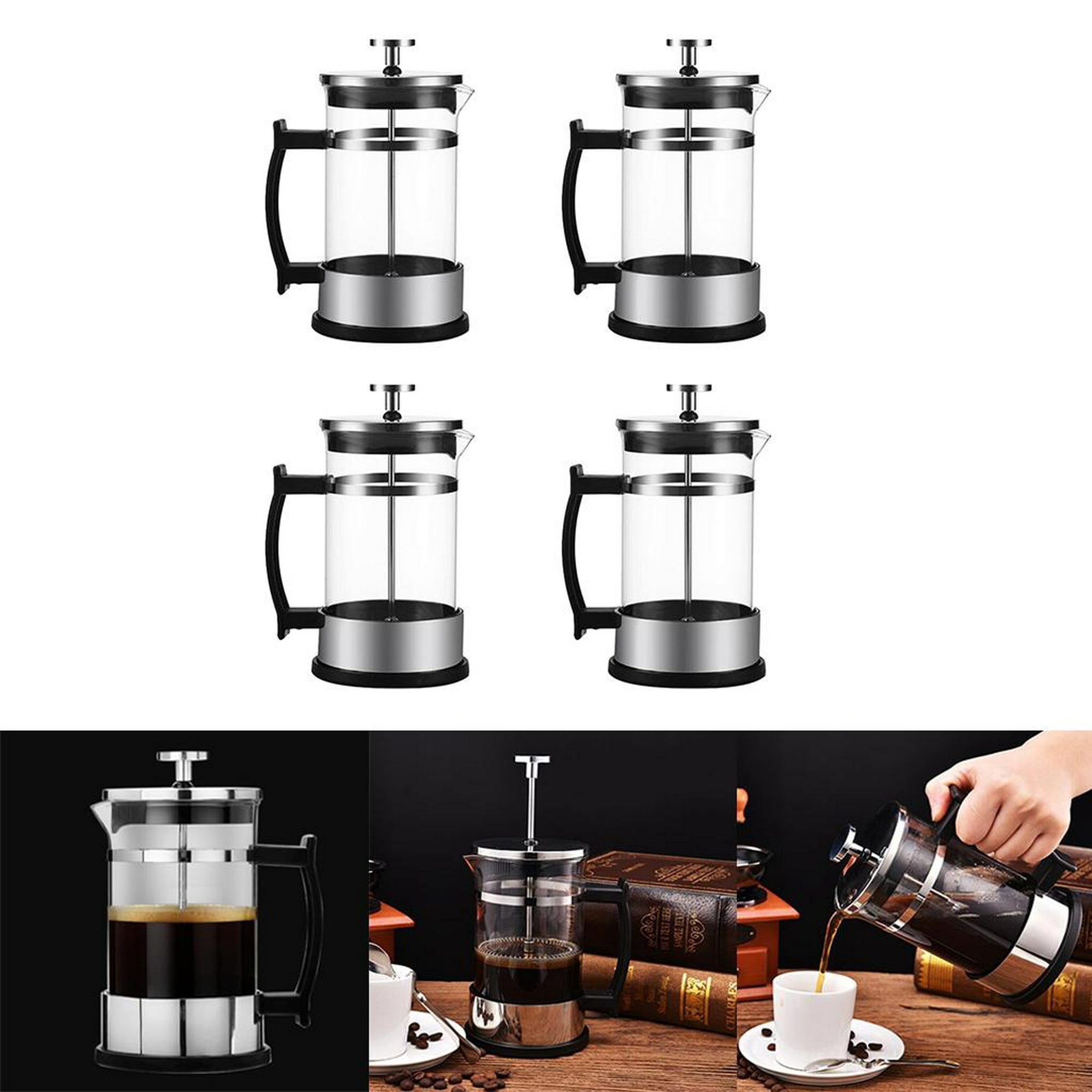 YORSEEK Mini cafetera de prensa francesa, 1 taza, prensa de café de 12  onzas, perfecta para regalos para amantes del café, café matutino, cafetera  de