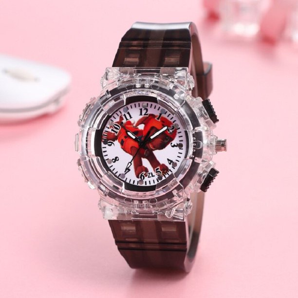 Reloj con patrón de la patrulla canina para niños, pulsera de cuarzo con  dibujos animados de cristal, juguete de moda, 2023 qym unisex