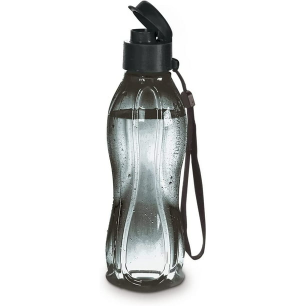 Tupperware: Botella hermética de agua EcoTwist de 500 mL. Color negro  SHIRET Hogar