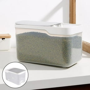 Contenedor de Almacenamiento de Granos de Alimentos Secos Caja de Almacenamiento de para de Cereal Almacenamiento - Gris perfecl Recipiente de almacenamiento de arroz