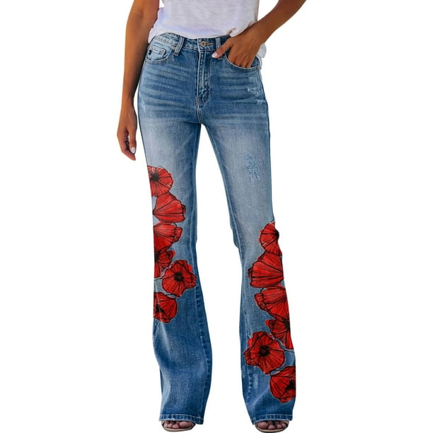 Jeans estampados para mujer - China Jeans y vaqueros precio