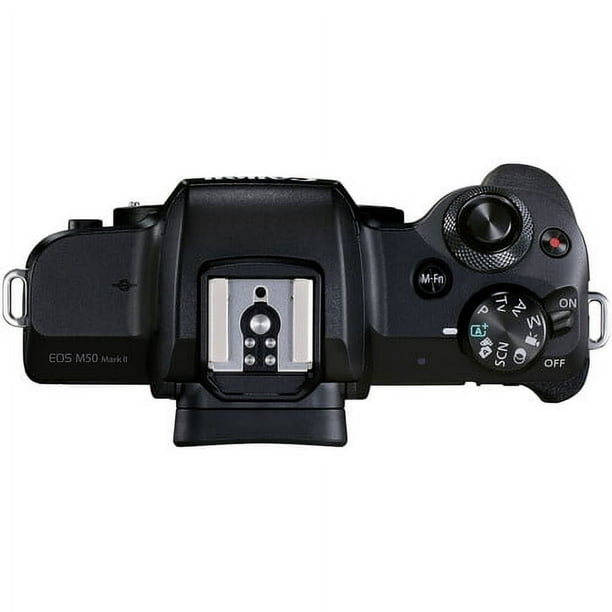 Canon EOS M50 - Cámara digital sin espejo de 0.591-1.772 in (negro) con  bolsa para dispositivos de cámara Canon EOS, tarjeta SD de 64 GB, trípode