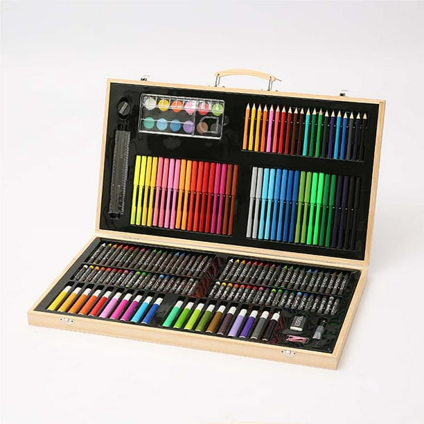 JRDHGRK Juego de 100 lápices de colores profesionales para dibujar arte de  colores, suministros de caja de regalo (color A: A)