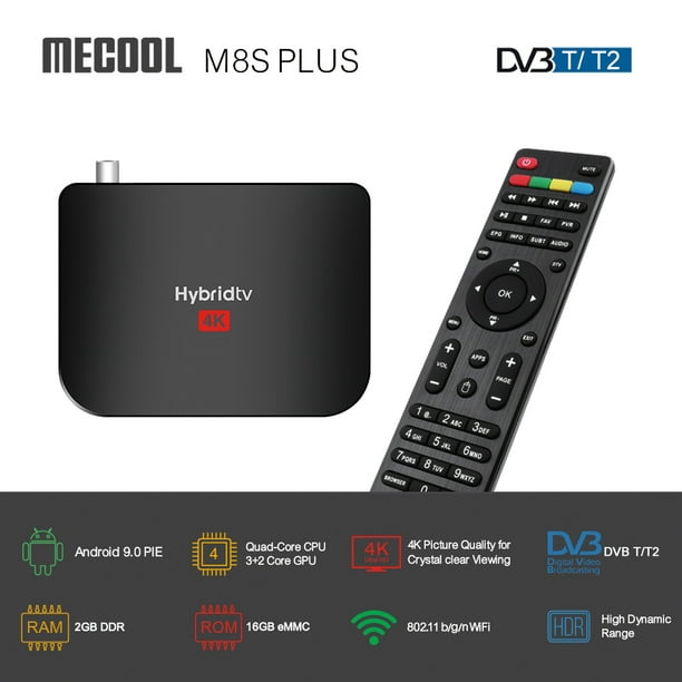 MECOOL M8S PLUS Android TV BOX DVB-T2 Decodificador Android