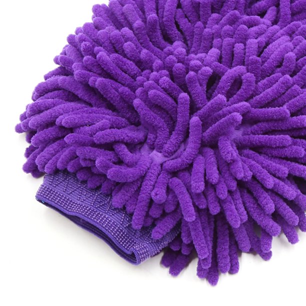 Unique Bargains 2Pcs Microfiber Wash Mitt Dusting Gloves for House