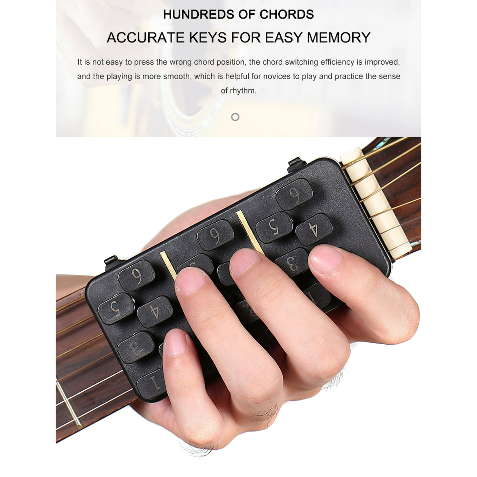 pálido punto final doble Entrenador de acordes de guitarra de una tecla con sistema de aprendizaje de  guitarra popular de 18 Ndcxsfigh Nuevos Originales | Walmart en línea
