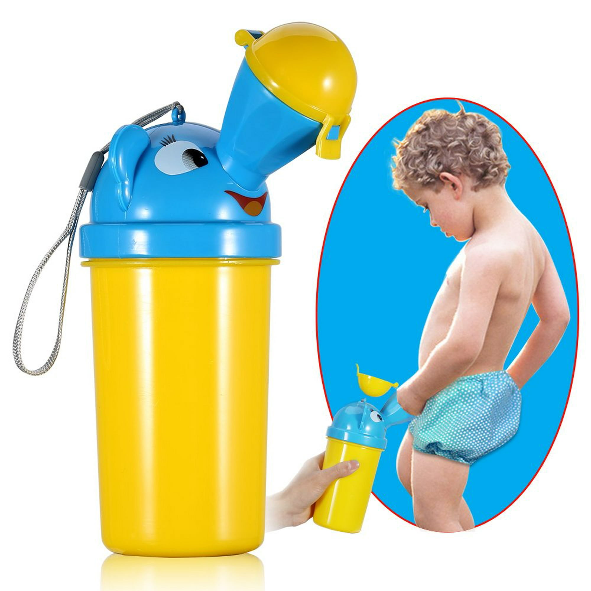 Asiento de inodoro plegable fácil de limpiar para bebés portátil para  entrenamiento de orinal viajes al coche niñas azul Macarena Baño portátil  para niños