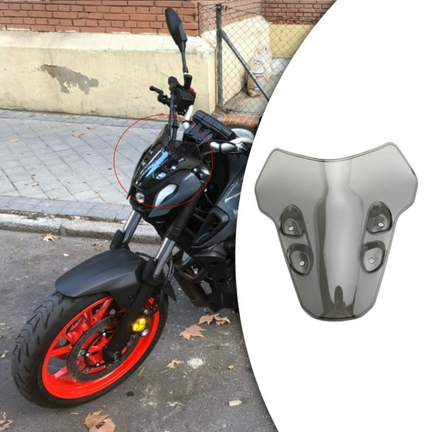 Ajustable Deflector de Visera de Visor Parabrisas à moto para FZ-09 Gris  shamjiam parabrisas de motocicleta