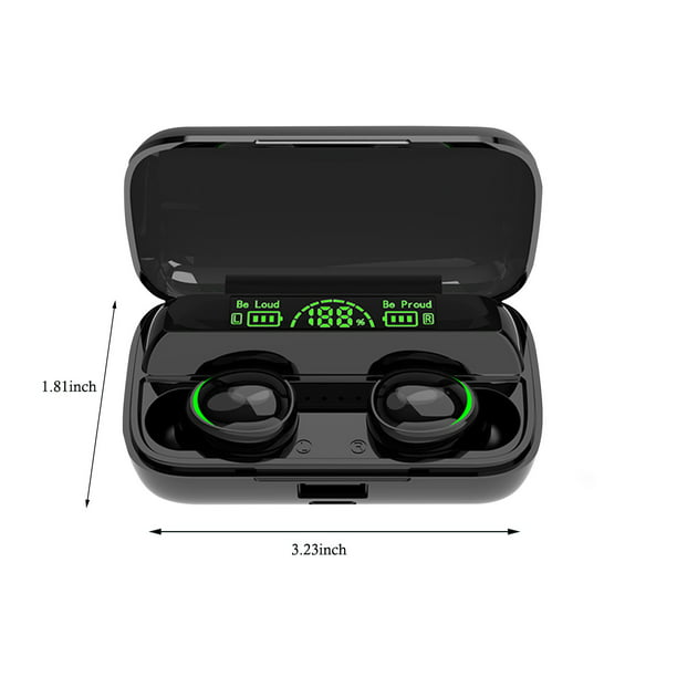 Auriculares Bluetooth X13 5.1, mini auriculares invisibles, Bluetooth V5.1,  auriculares inalámbricos, estuche de carga, tacto inteligente, micrófono