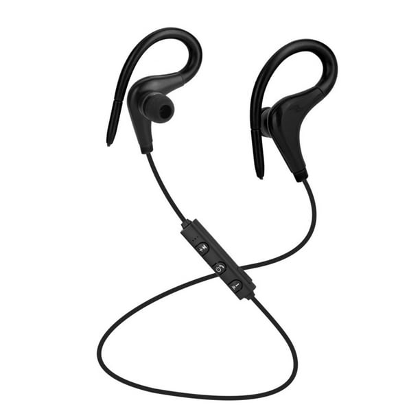 Auriculares deportivos Bluetooth 4.1 para correr Auriculares inalámbricos  Auriculares estéreo Auriculares con gancho para la oreja, Negro Monstrate  DZ4190-04B