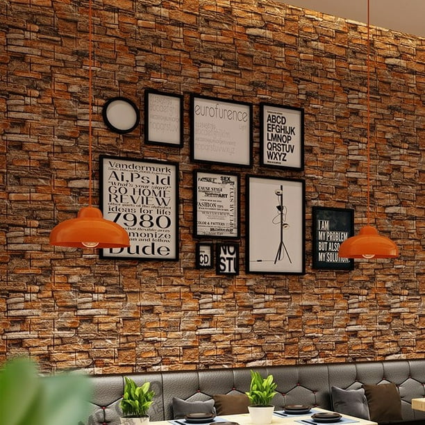 VENTA DIY Auto 3D Ladrillo pegatinas de pared papel tapiz Decoración de la  sala de estar Papel de pared de espuma adhesivo decoración de la pared  Diseño de papel tapiz impermeable para