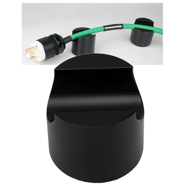 Soporte de Cable de altavoz HiFi, almohadilla de pie de altavoz HiFi de  aleación de aluminio a prueba de golpes para amplificador de cine en casa,  color negro Ticfox