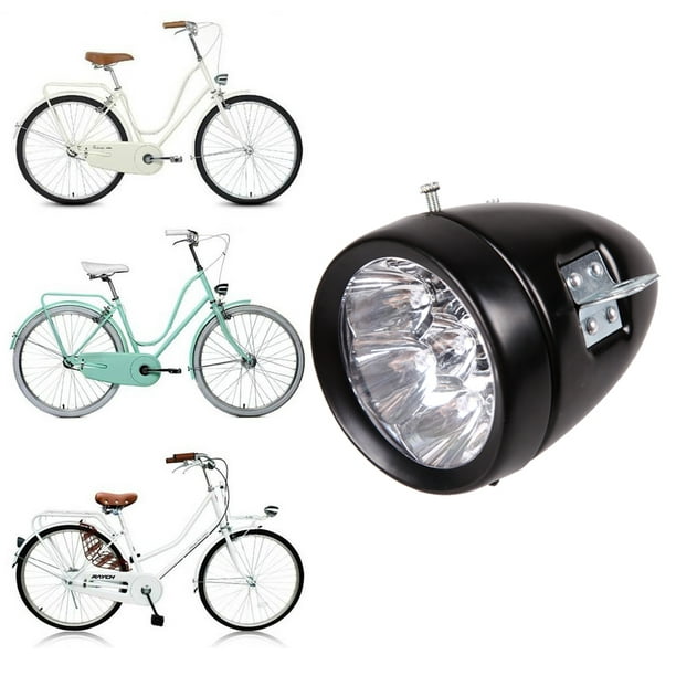 Luz delantera bicicleta led negra redonda – Luces para bicicletas