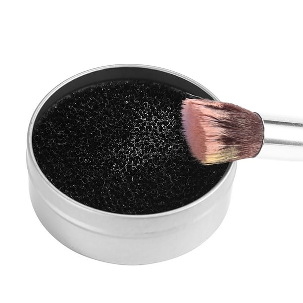 Limpiador de brochas de maquillaje, herramienta de limpieza de brochas de  maquillaje, sombra de ojos cosmética en polvo, removedor de color, caja
