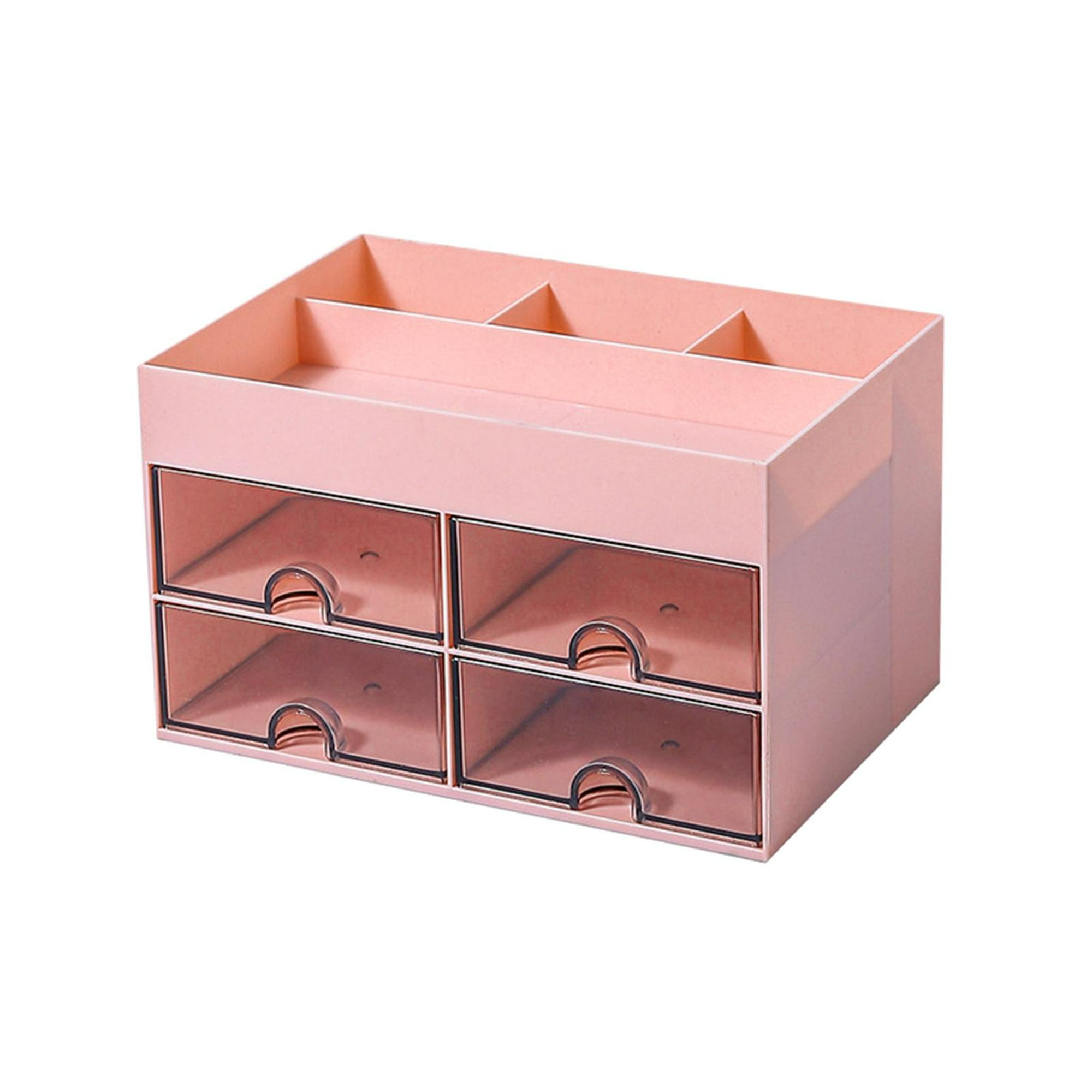 Polar Whale Bandeja organizadora de cajones de maquillaje rosa, lavable,  impermeable, duradera, inserción de espuma para el hogar, baño, dormitorio