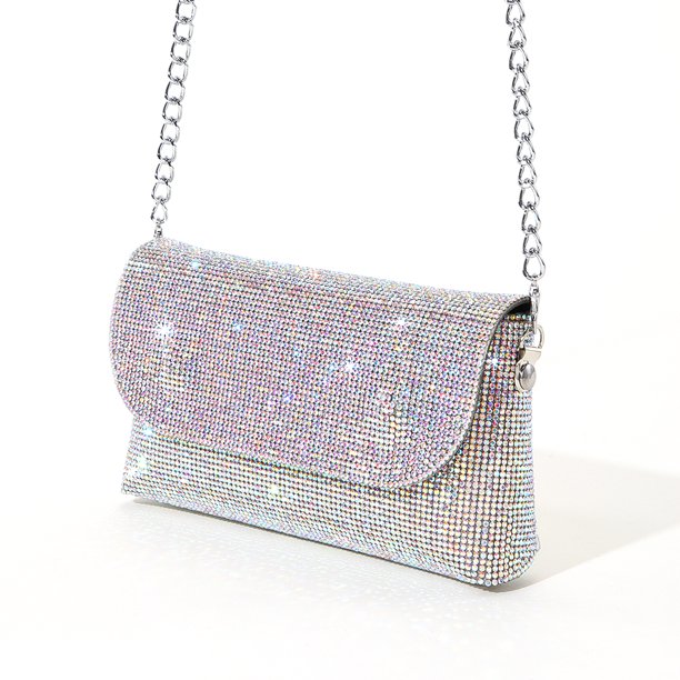 Bolso De Noche Con Diamantes De Imitación Para Mujer, Bolso