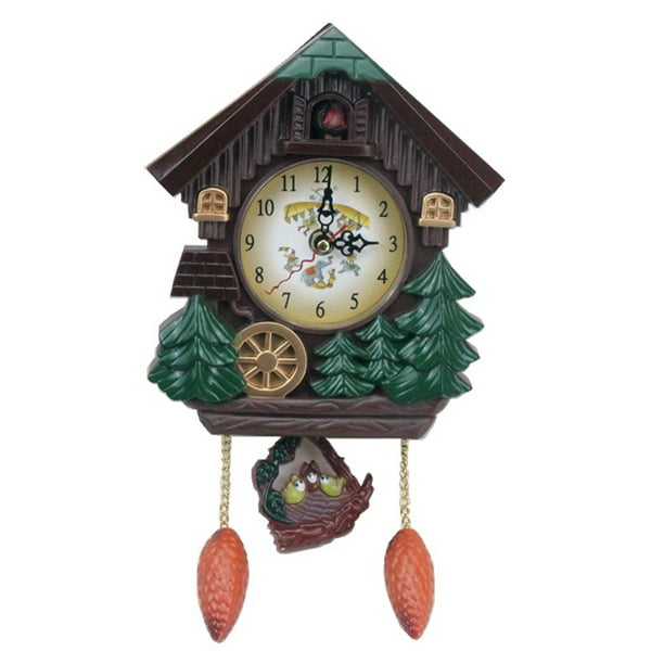 Reloj de pared creativo de la casa del pájaro del cuco reloj de pared  decorativo de la habitación de los niños de dibujos animados Zhivalor  BST3006291