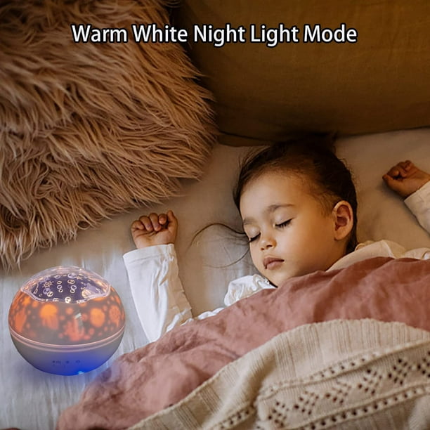 Luz nocturna para niños, proyector de luz nocturna estrellada para bebé,  proyector Ocean World, juguetes para niños pequeños, lámpara de luz  nocturna con estrella giratoria de 360° Sincero Hogar