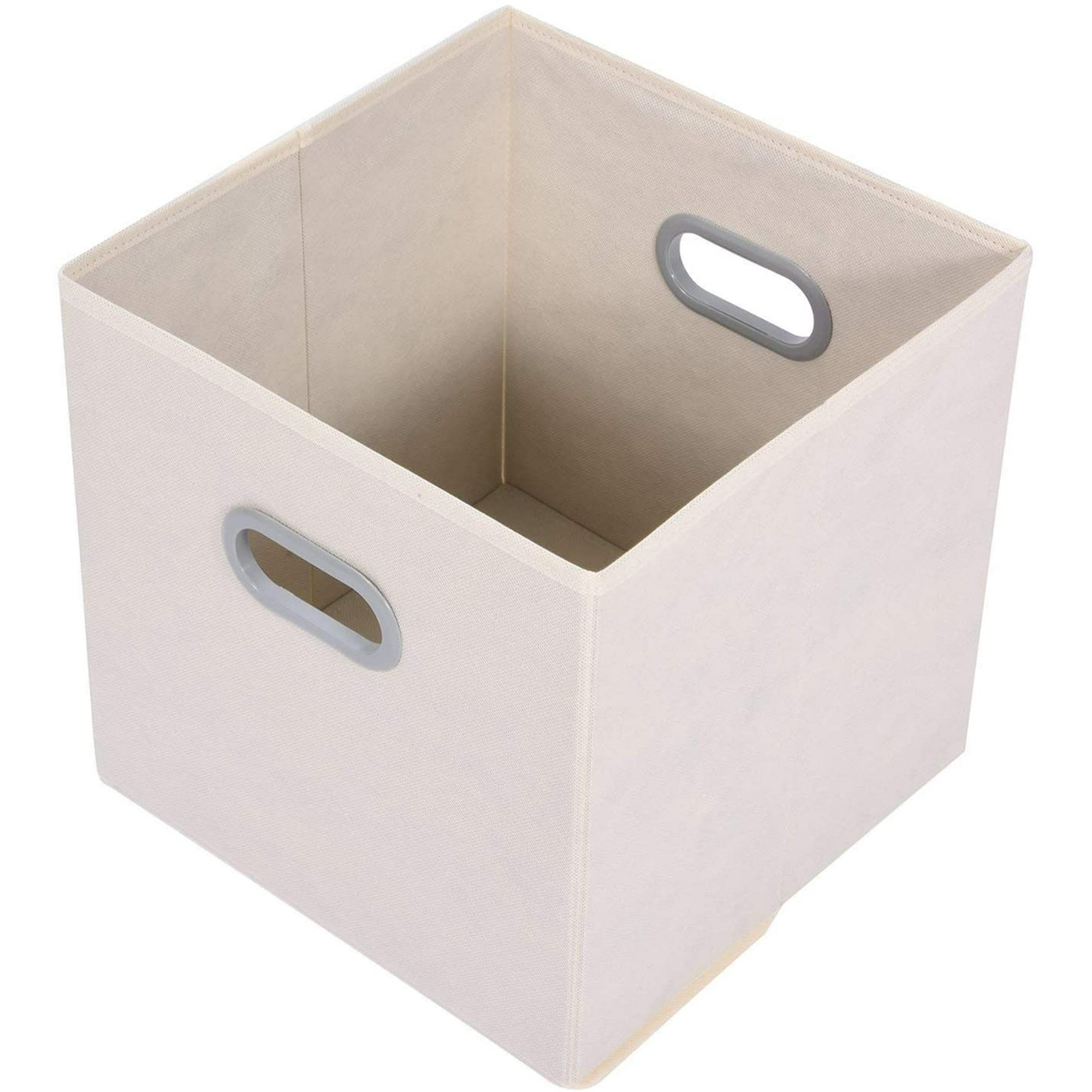 4 Caja de Almacenaje Plegable, 26 x 26 x 28 cm Cubos de Almacenamiento de  Tela no Tejida, Cajas organizadoras para organizar Ropa, Juguetes y Sábanas