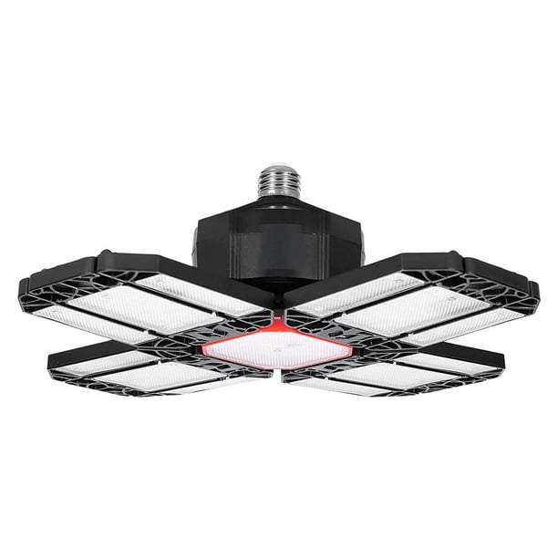 Plegable LED Garaje Bombilla Forma Ventilador Techo Interior Tienda Taller  Lámpara