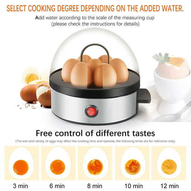6 Piezas Cazador Furtivo de Huevos Cocedor de Huevos Fácil