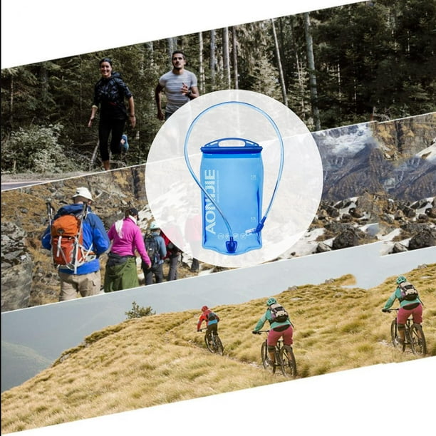 Paquete de hidratación para bicicleta con vejiga de agua de 2 l, mochila  pequeña para bicicleta de montaña, mochila ligera de 6 l para ciclismo,  MTB