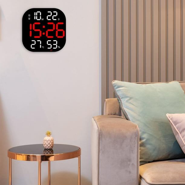 Reloj de pared digital Mesa Brillo ajustable Alimentado por