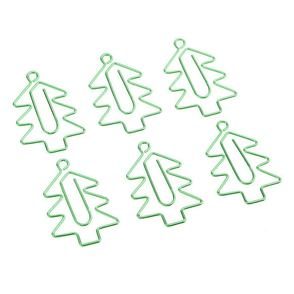 6 clips de papel con árboles de navidad marcapágina útiles es y de oficina baoblaze clips de papel de la oficina del metal