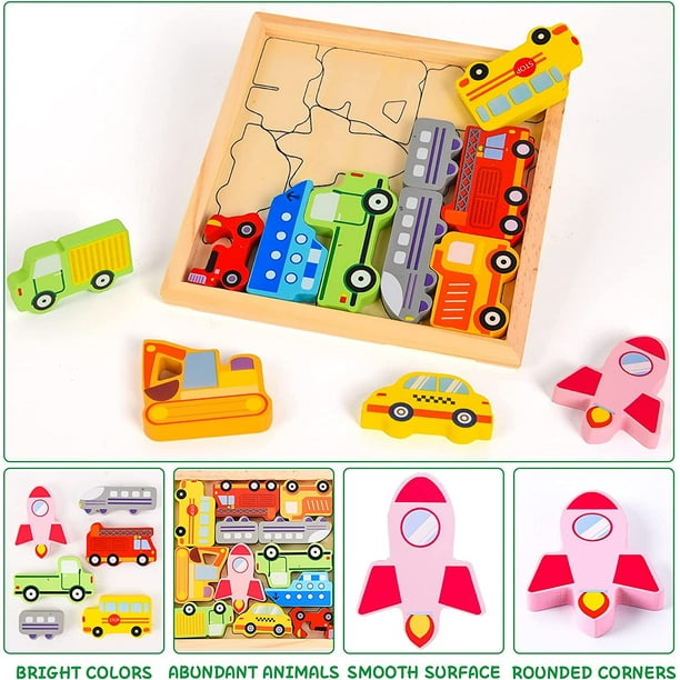Rompecabezas 3D para bebés Juguetes Montessori Educativos 4 años Rompecabezas Juguetes para niños Cumpleaños Regalo de Navidad LingWen 9024715164728 | en línea