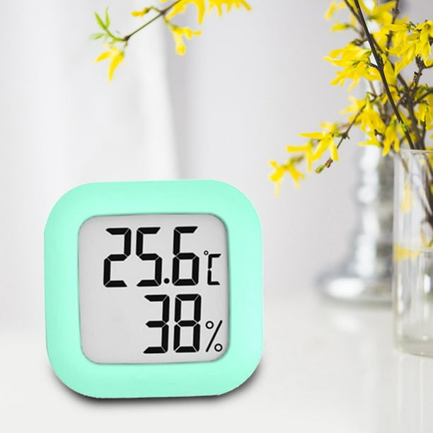 Mini termómetro digital, higrómetro, pantalla LCD, medidor de humedad  electrónico, monitor de temperatura para casa, jardín, armario, coche,  Yotijar termómetro de interior