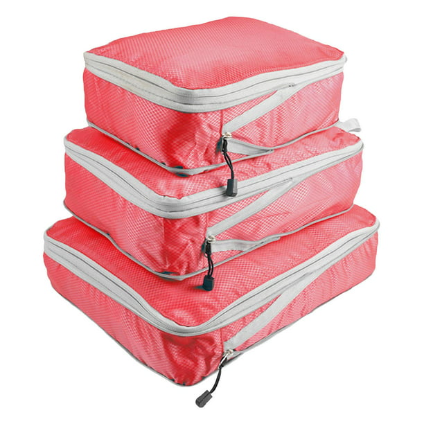Organizador de Equipaje Cubo de Embalaje, Maleta Extensible Ligera Bolsas  de Viaje de Almacenamiento para Mochila Rojo Salvador Cubo de empaque de  compresión