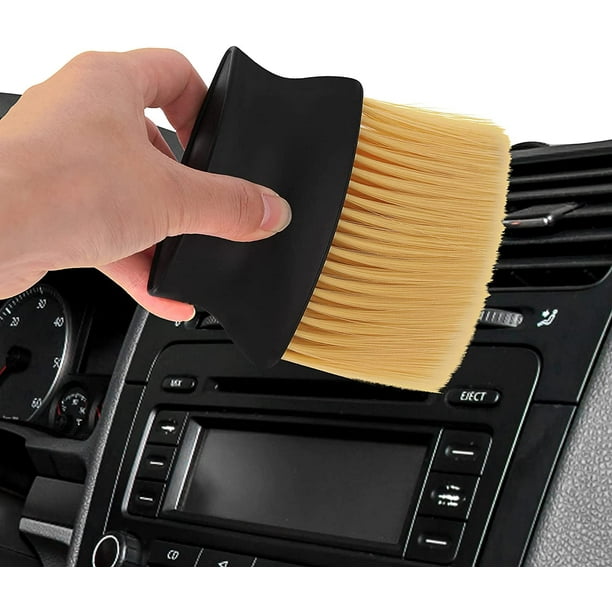Cepillo para Polvo Limpieza Auto Interiores Pulir Cerdas Suaves