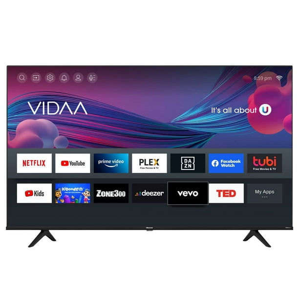 Smart TV Hisense 65 Pulgadas VIDAA 4K Ultra HD HDR Dobly Vision DTS  VistualX Android 65A6GV