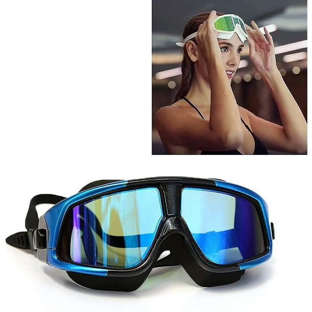 COTTONIX Gafas Natacion para Hombre Mujer Gafas Piscina con Correa de  Silicona Ajustable Protección UV Antivaho