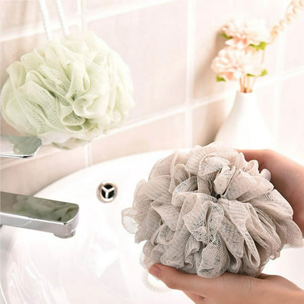 Esponja de baño para ducha (2.12 oz/pieza), esponja de malla para baño y  ducha, paquete de 4
