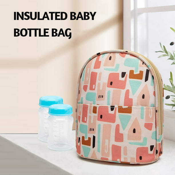 Paquete de 3 bolsas aisladas para biberones, bolsa enfriadora de leche  materna, bolsa portátil de viaje para biberones, bolsa con aislamiento  térmico
