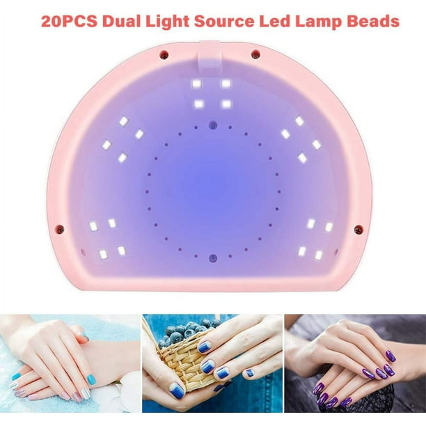 Secadores de Uñas Lámpara Led Uñas UV LED Curado Pulido de goma dura Lámpara  Secador de Uñas Rápido Meidong Nail Dryers-8