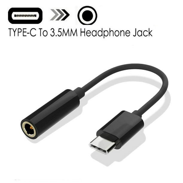 Cable Auxiliar Tipo C Jack Plug 3.5mm Macho Adaptador Audio
